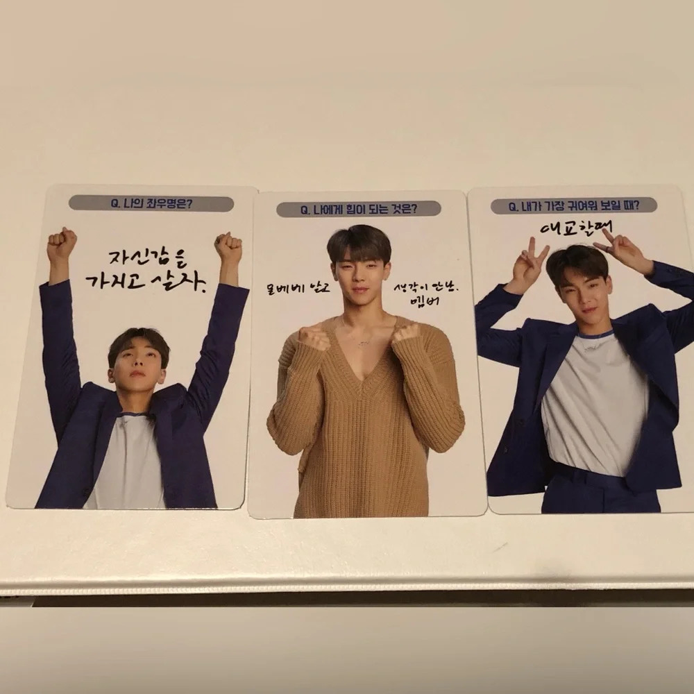 Monsta X Shownu Twotuckgom Nunu Photocard Set of 3